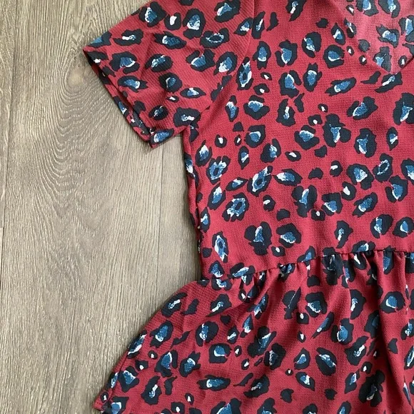 Leopard VICI Peplum Blouse - Picture 4 of 7